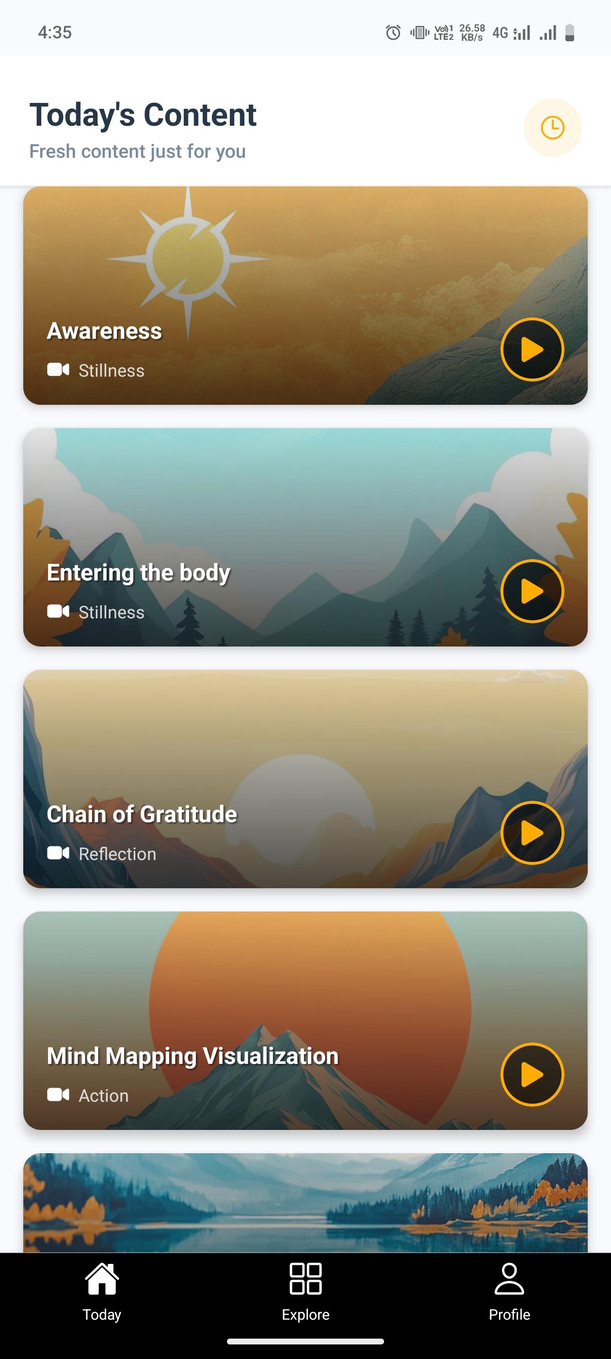 Peaceful meditation scene